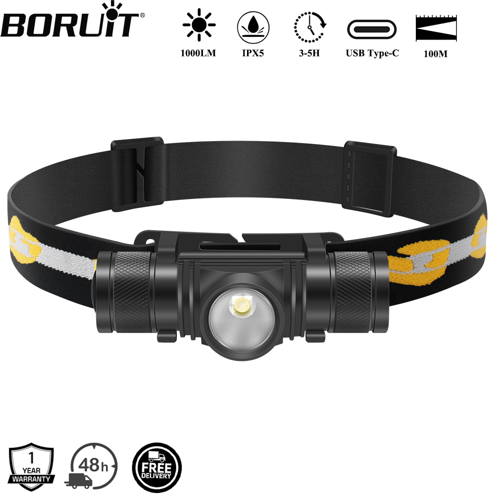 Lolin D32 - BORUiT D10 1000LM LED Headlamp Powerful