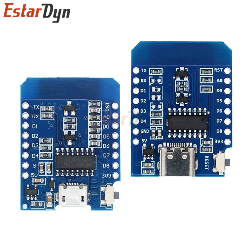 D1 Mini TYPE-C/MICRO ESP8266 E - đánh giá và giá Nodemcuv2