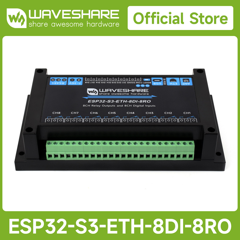 Waveshare Industrial 8-Channel - đánh giá và giá Lolin S3