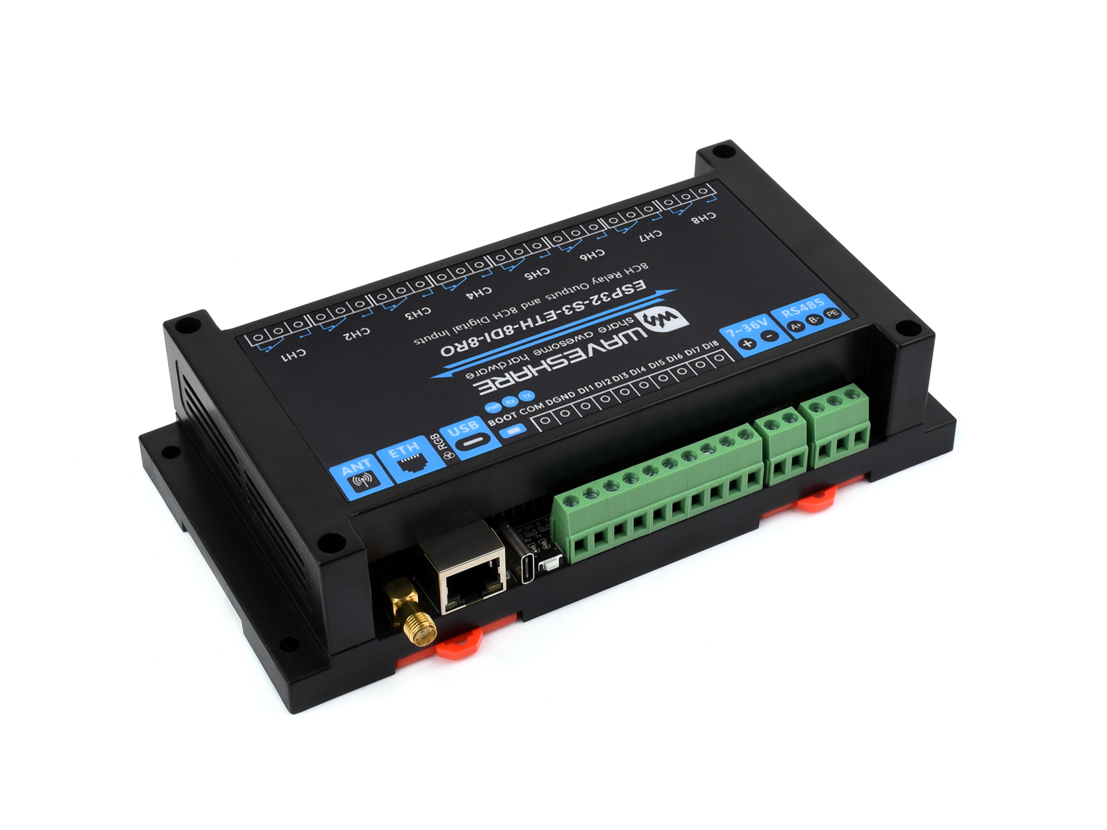 Waveshare Industrial 8-Channel - đánh giá và giá Lolin S3