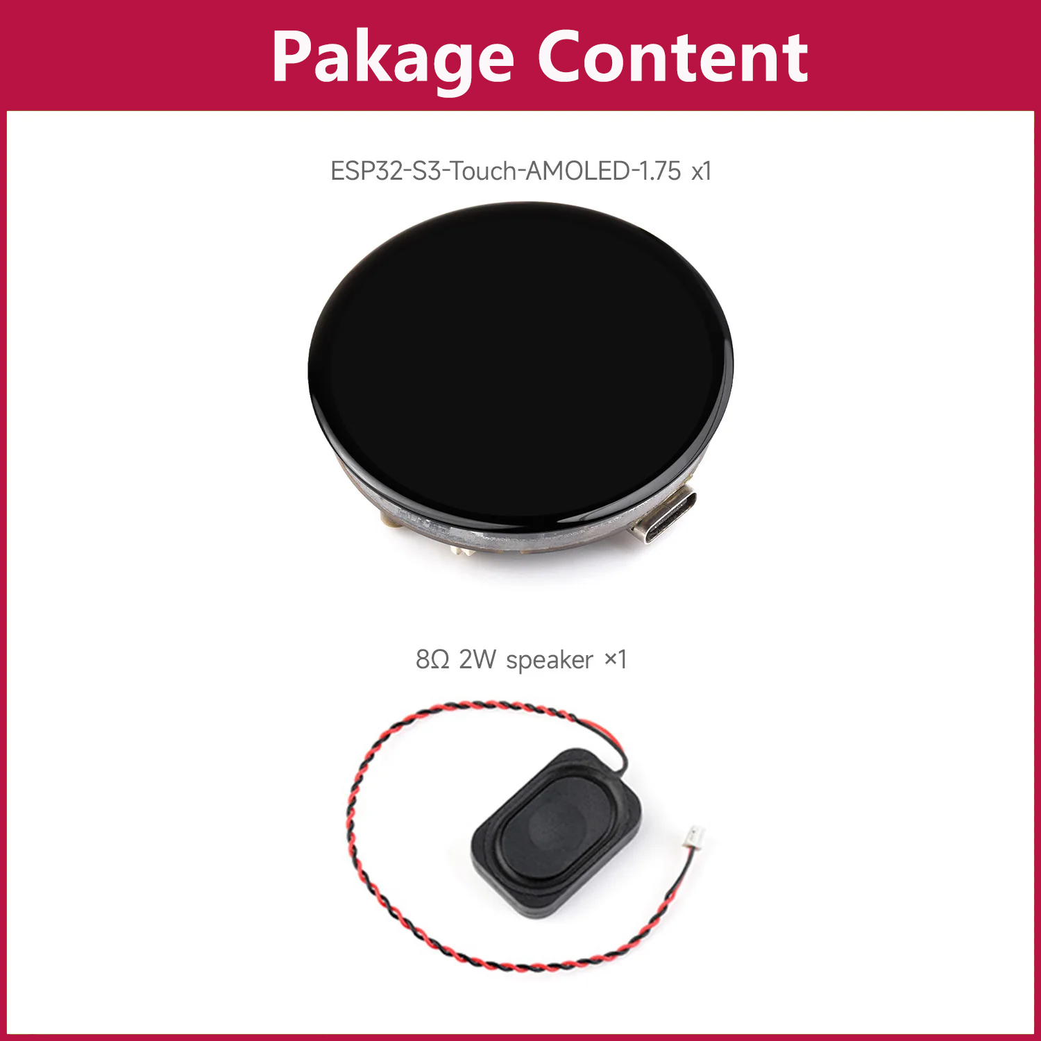 Waveshare ESP32-S3 1.75inch AM - đánh giá và giá Lolin S3