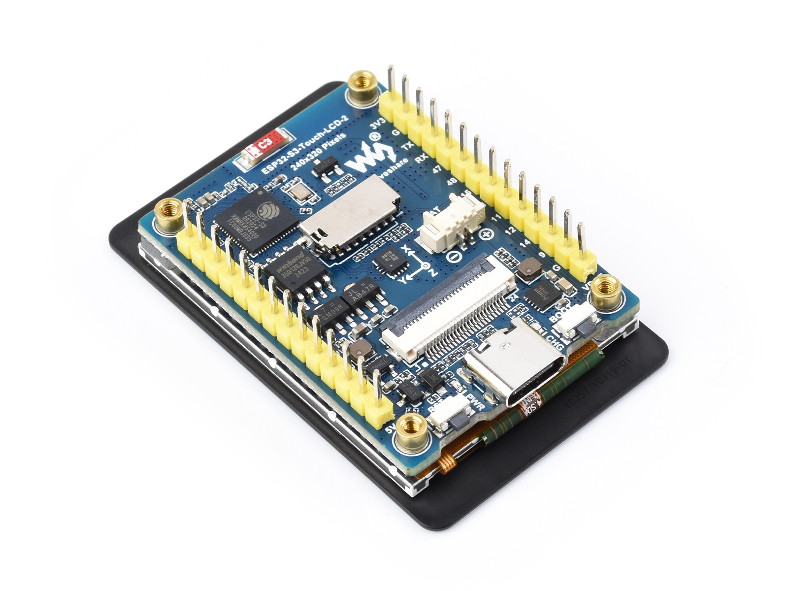Waveshare ESP32-S3 2inch Capac - đánh giá và giá Lolin S3