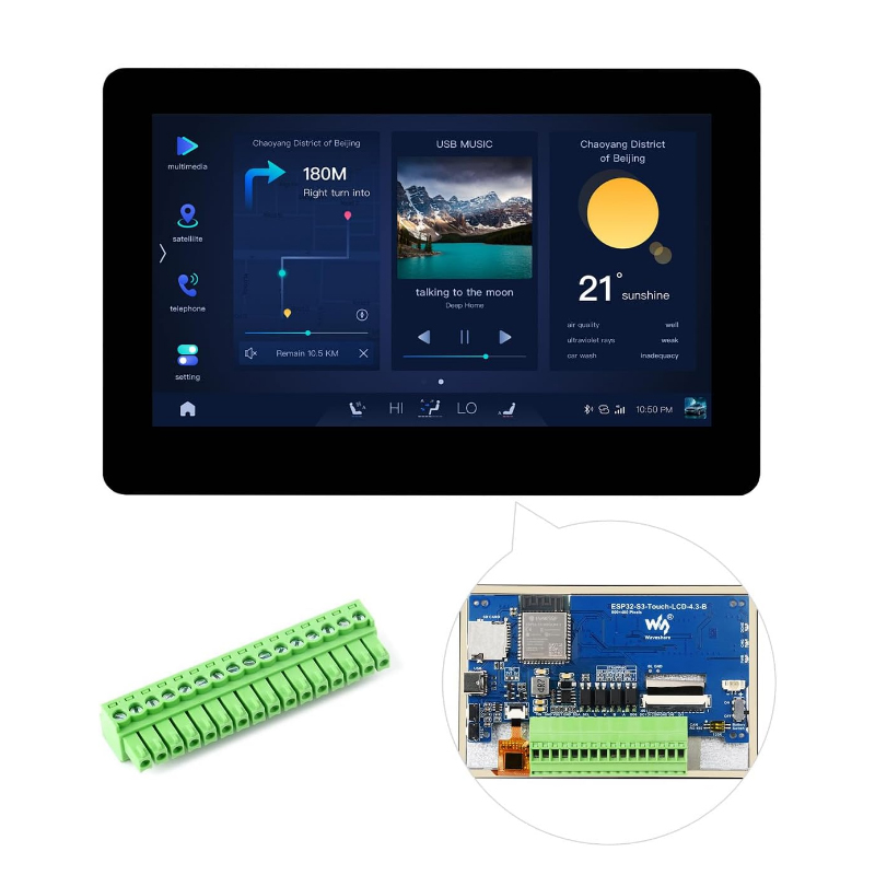 Waveshare ESP32-S3 4.3inch IPS - đánh giá và giá Lolin S3