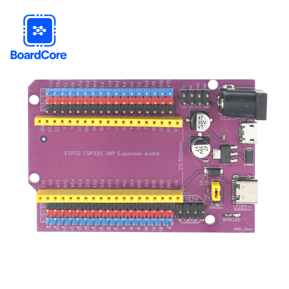 ESP32S 38Pin Expansion Board M - đánh giá và giá Nodemcu 32S