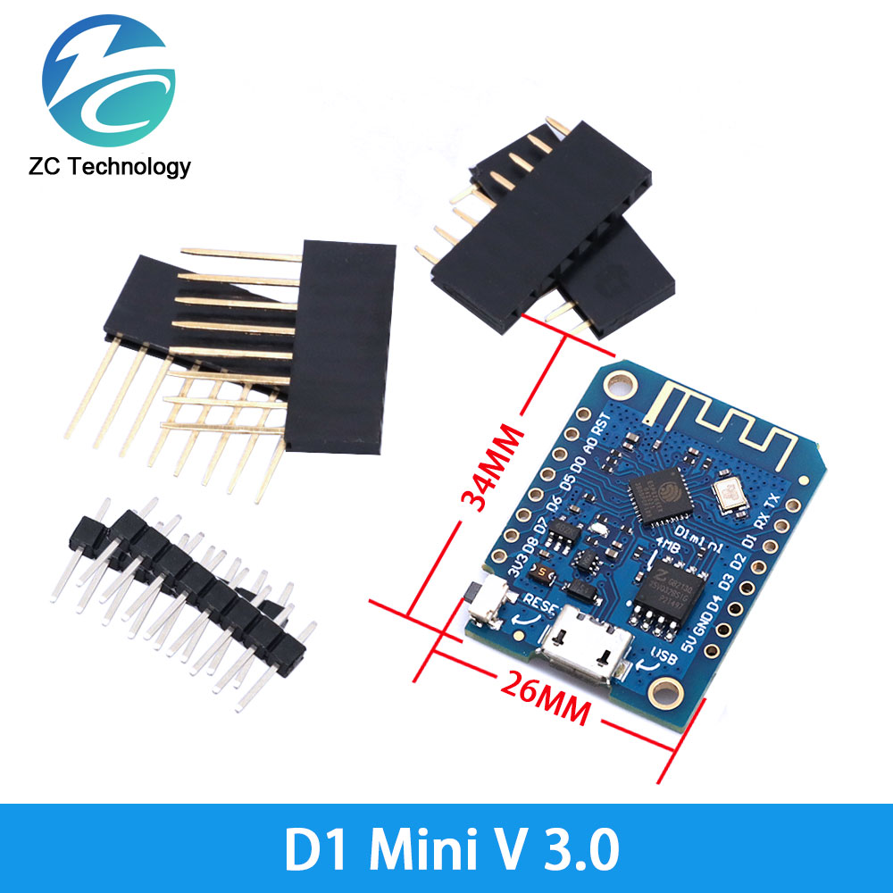 D1 Mini ESP8266 ESP-12F CH340G - đánh giá và giá Wemos D1