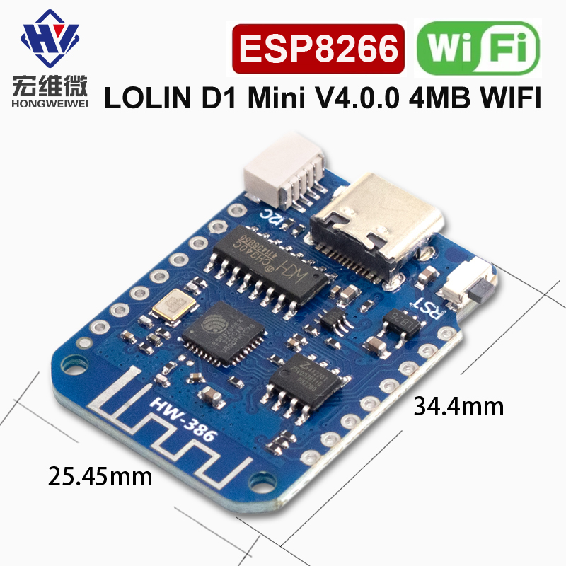 WEMOS D1 Mini V4.0.0 TYPE-C US - đánh giá và giá Nodemcuv2