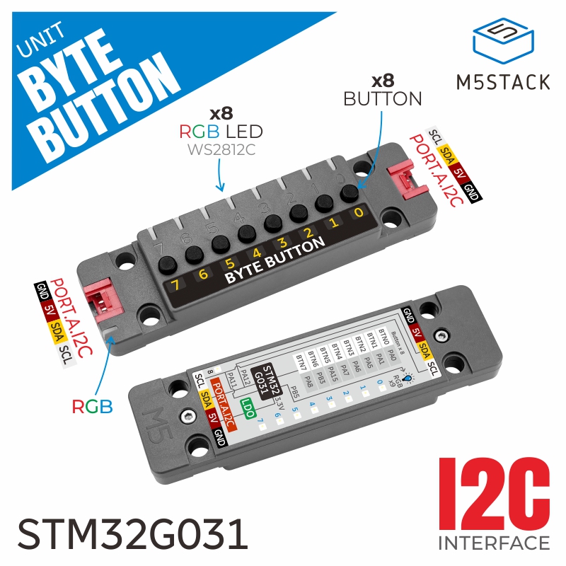 M5Stack Official Unit ByteButt - đánh giá và giá M5Stack