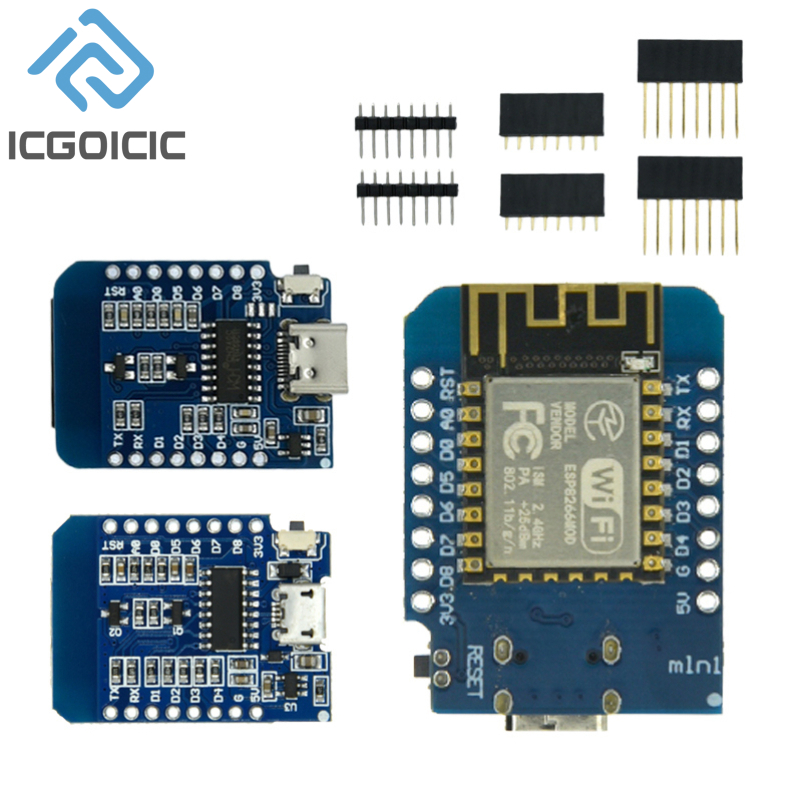 D1 Mini-Mini NodeMcu 4M Bytes  - đánh giá và giá Wemos D1