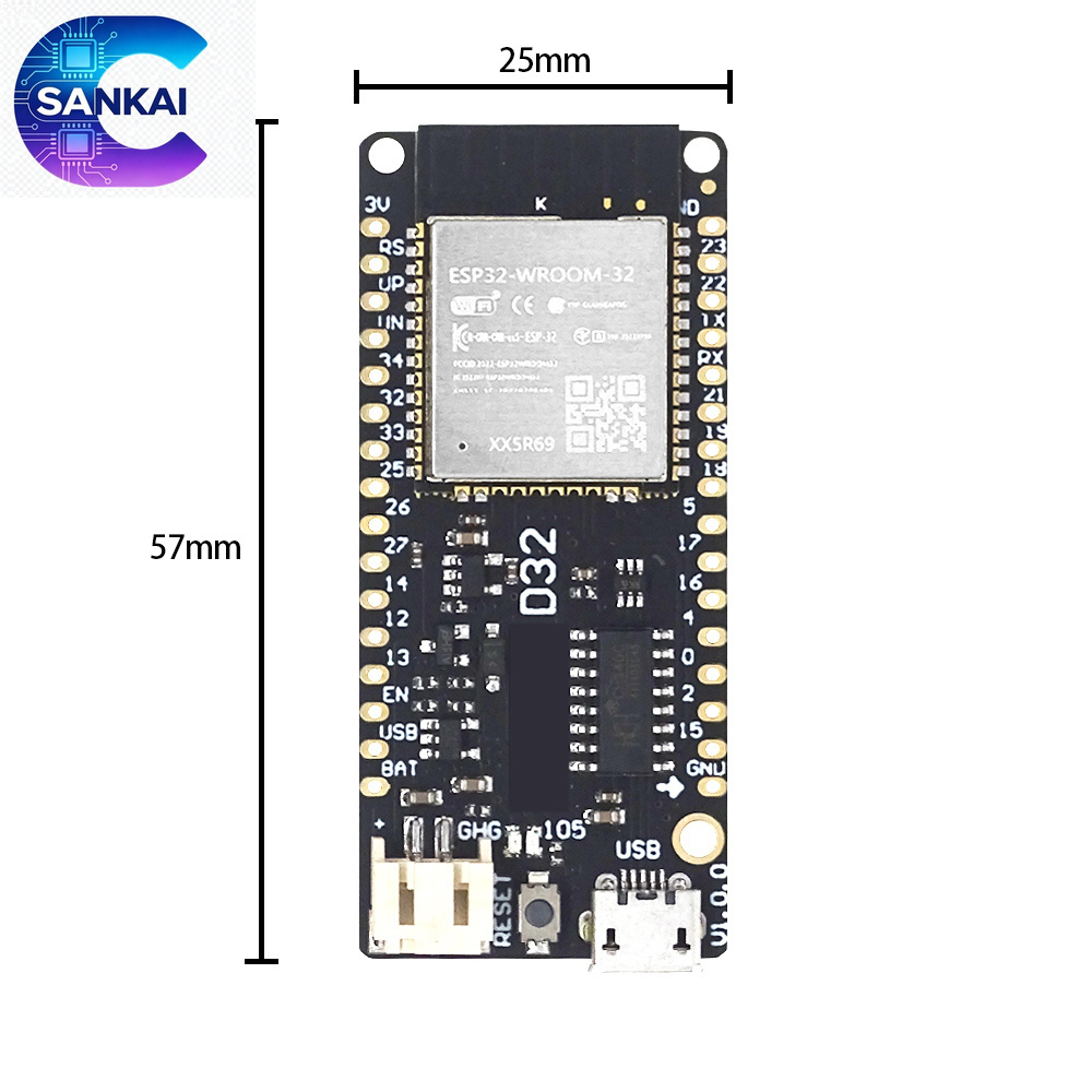Wemos LOLIN D32 V1.0.0 ESP32 B - đánh giá và giá Lolin D32