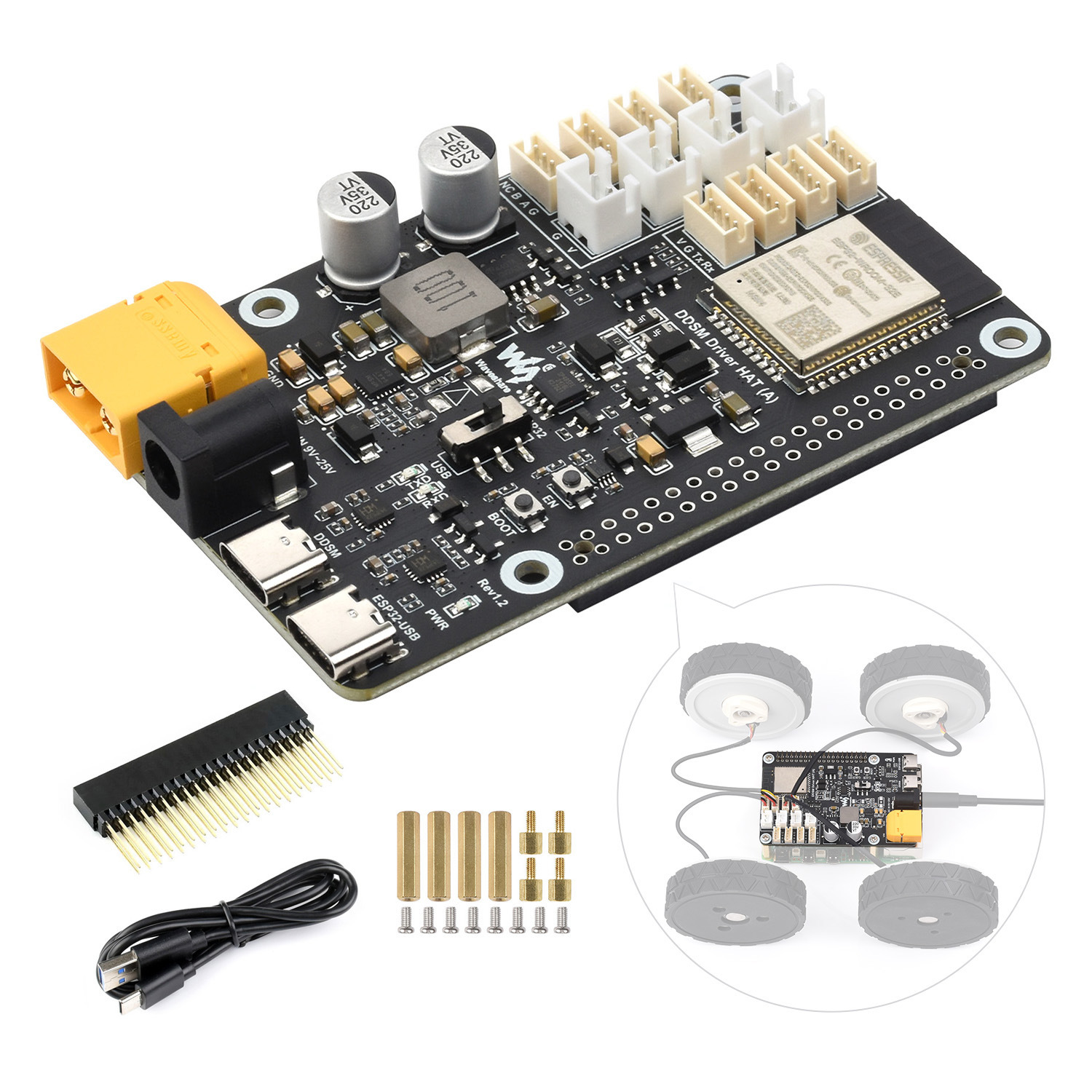 Waveshare Direct Drive Servo M - đánh giá và giá Waveshare Esp32