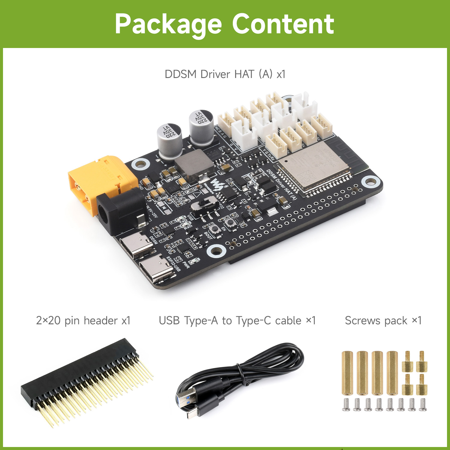 Waveshare Direct Drive Servo M - đánh giá và giá Waveshare Esp32