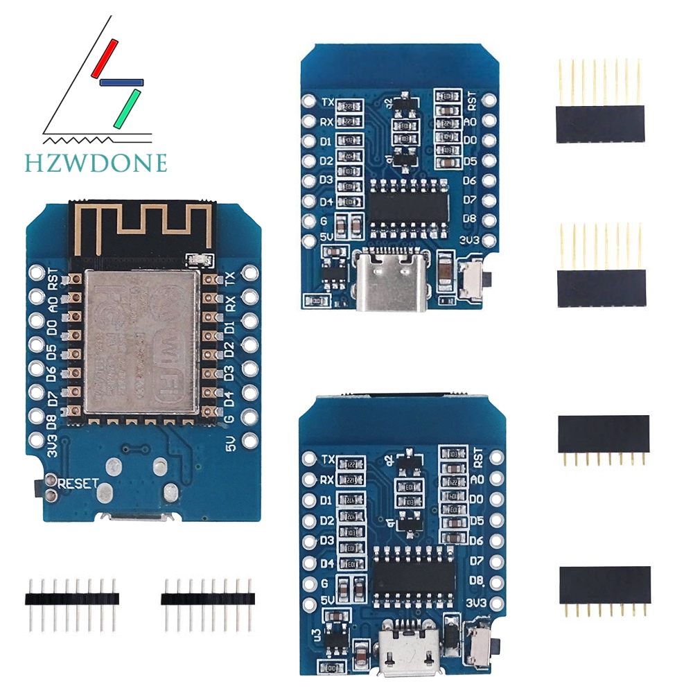 Type-C Micro USB D1 Mini NodeM - đánh giá và giá Nodemcuv2